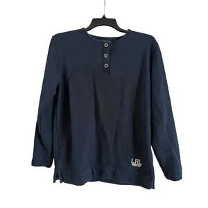 Lauren Ralph Lauren Women’s Navy Blue Classic Preppy Style Sweater Size Small